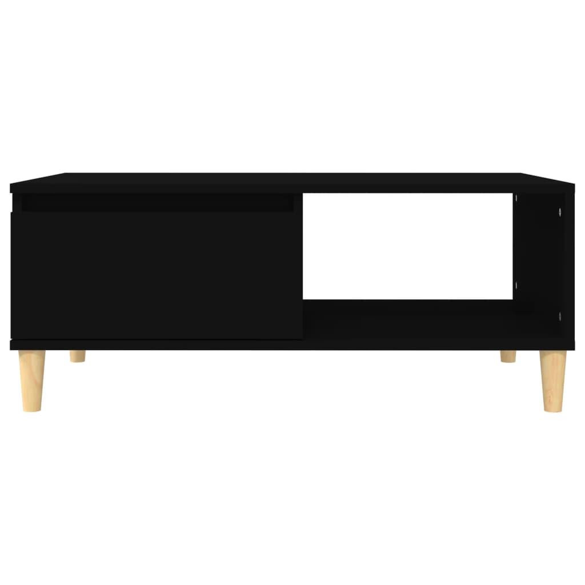 Voir la diapositive 5 : VIDAXL Table basse Noir 90x50x36,5 cm Bois d'ingenierie