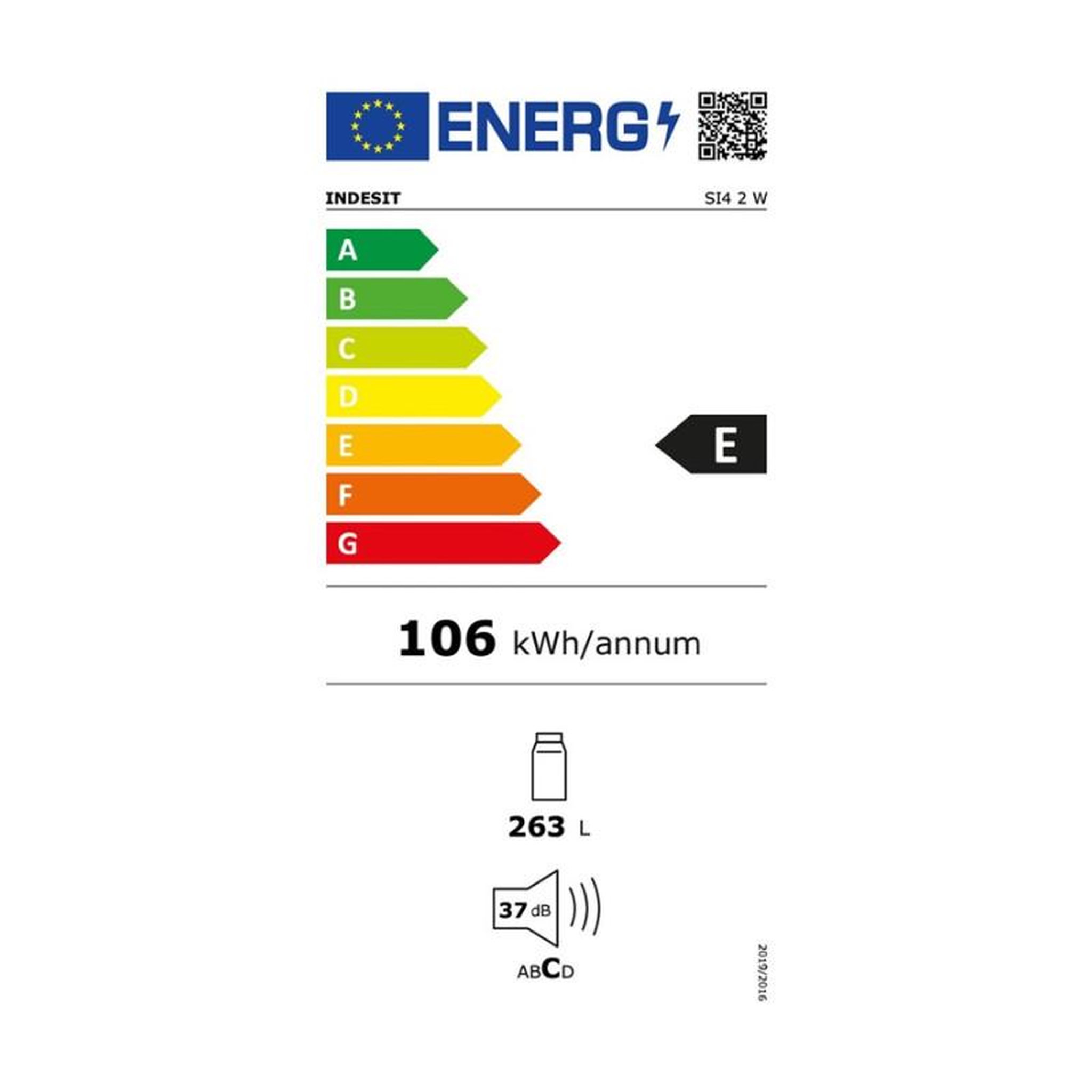 Voir la diapositive 5 : Indesit Réfrigérateur 1 porte 60cm 263l blanc - SI42W