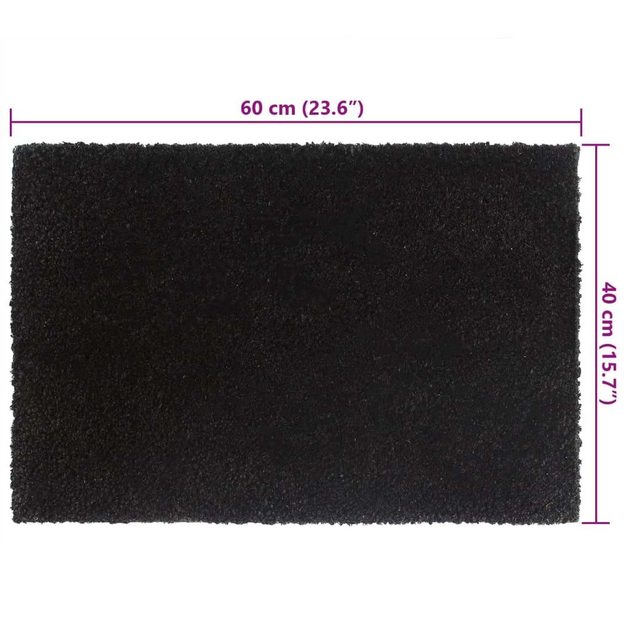 Voir la diapositive 6 : VIDAXL Tapis de porte 5 pcs noir 40x60 cm fibre de coco touffete