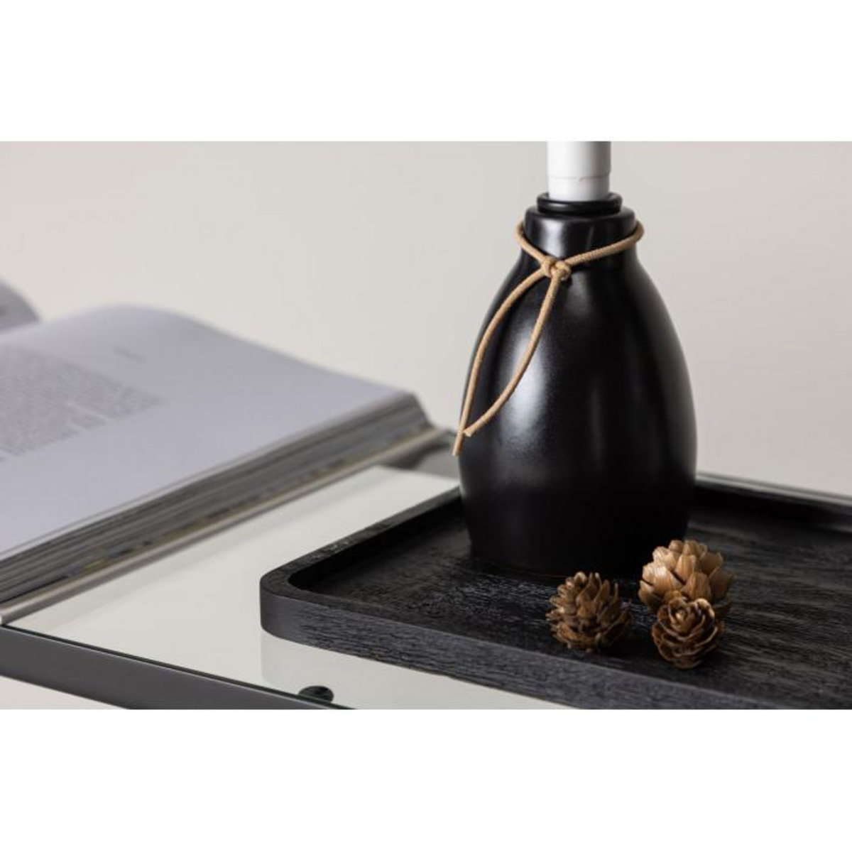 Paris Prix Bougeoir Design à LED  Ulricehamn  9cm Noir