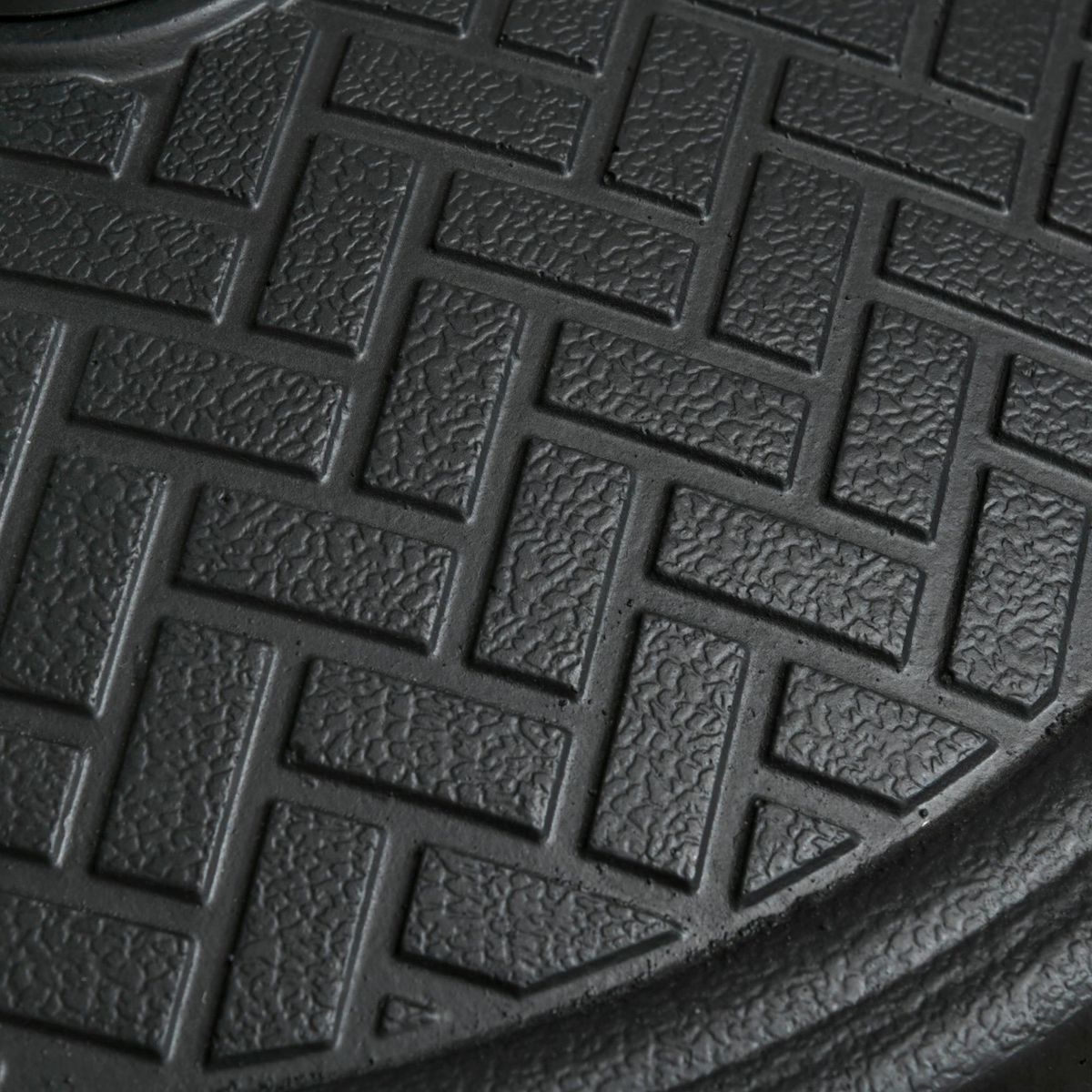 OUTSUNNY Pied de parasol rond base de lestage Ø 46 x 34 cm métal motif zig zag poids net 14 Kg noir