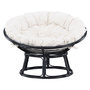 Voir la diapositive 2 : Paris Prix Fauteuil de Jardin Papasan  Bonnie  115cm Noir