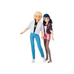 BANDAI Pack de 2 Poupées - BANDAI - Miraculous - P50377 - Marinette & Adrien - 26 cm