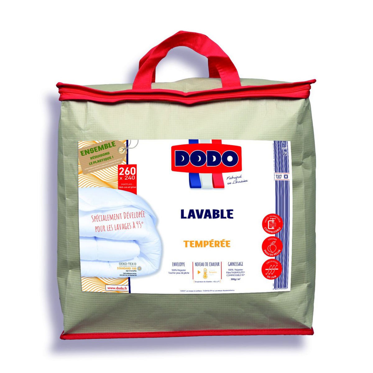 DODO Couette Tempérée Lavable 300 g/m²