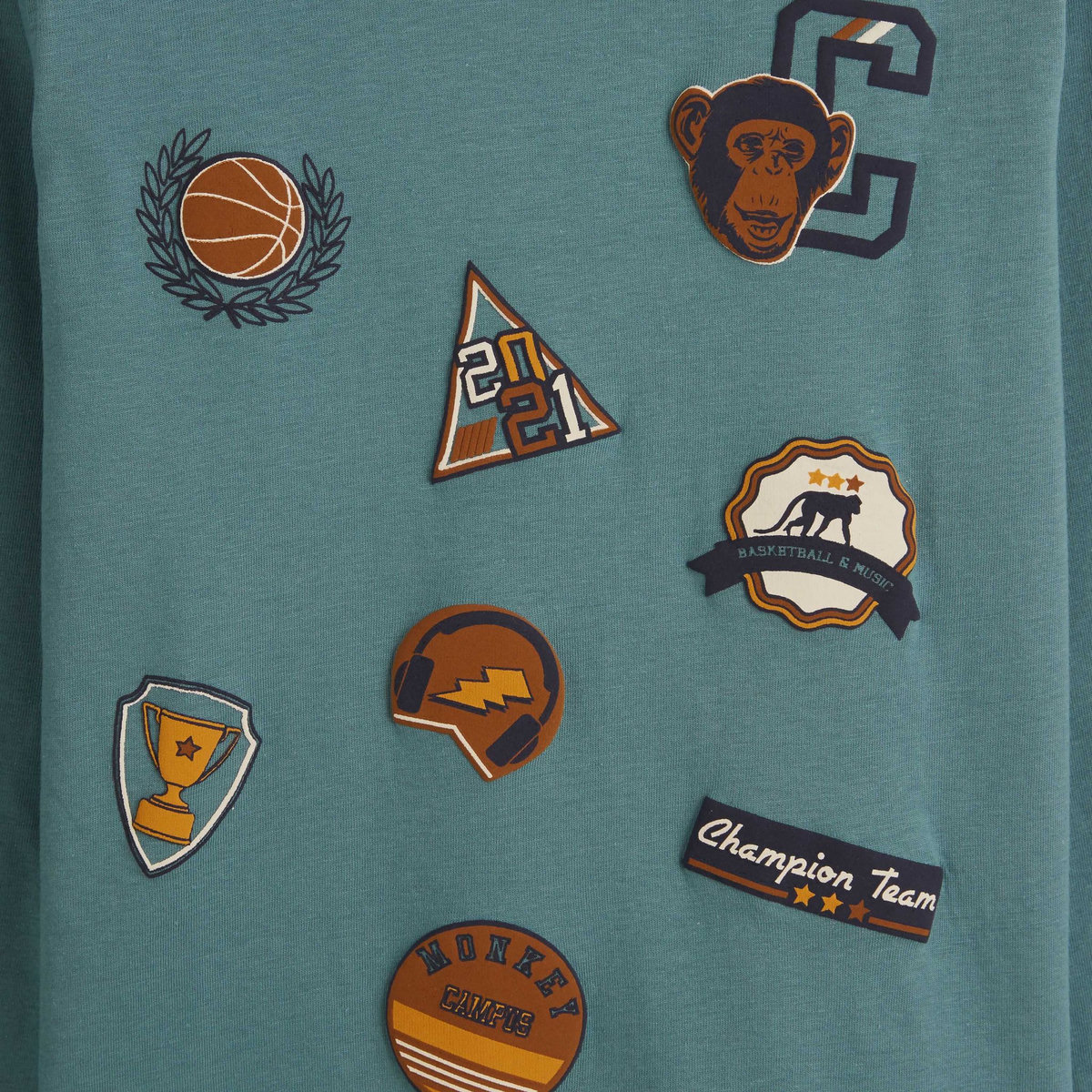 INEXTENSO T-shirt manches longues avec badge garçon