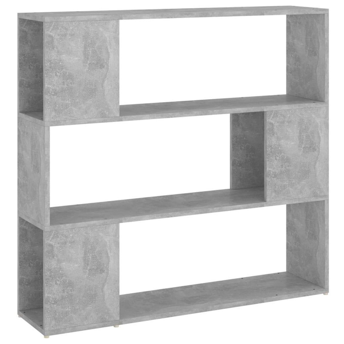 VIDAXL Bibliotheque/Separateur de piece Gris beton 100x24x94 cm