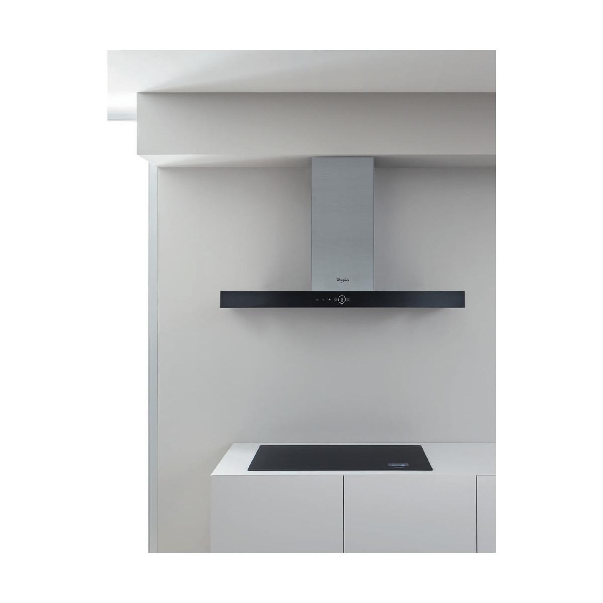 Voir la diapositive 3 : Whirlpool Hotte décorative murale 90cm 69db 713m3/h inox/noir - akr759/1ix