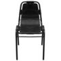 Voir la diapositive 3 : VIDAXL Chaises a manger lot de 2 noir cuir veritable