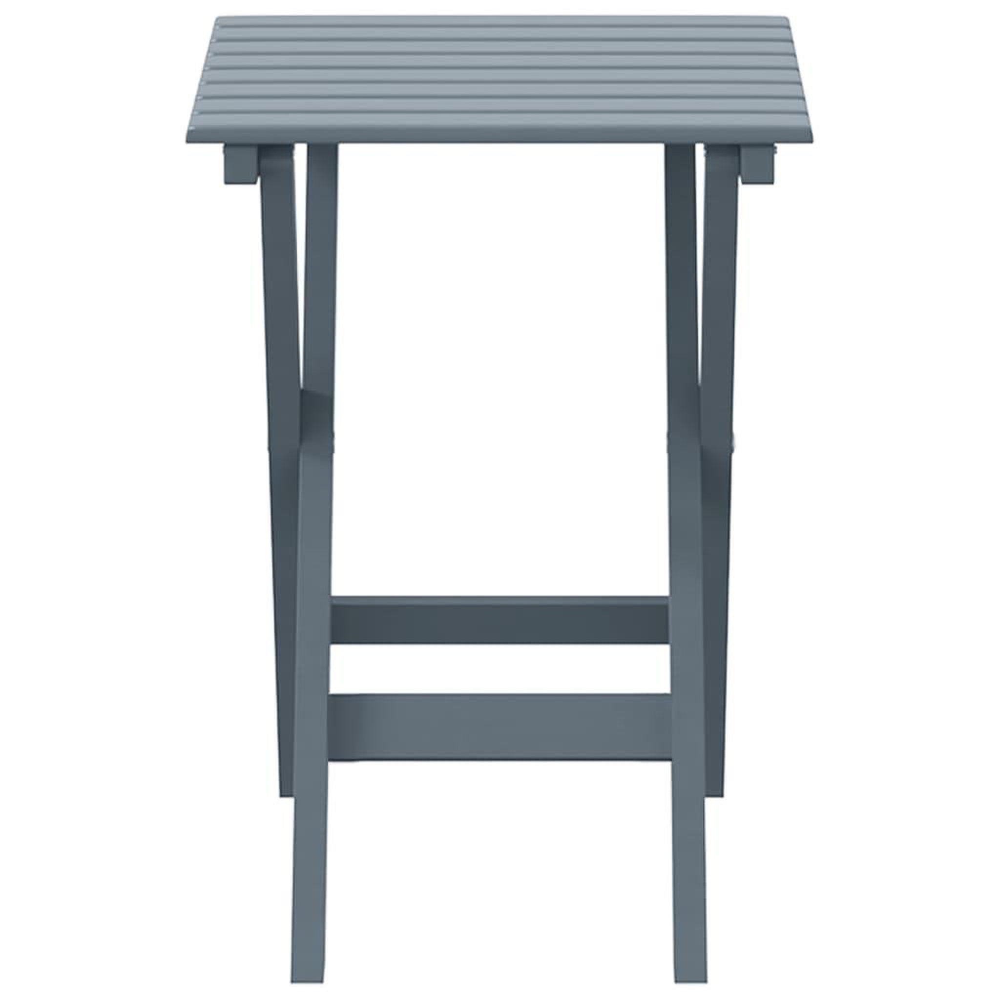 Voir la diapositive 4 : VIDAXL Table d'appoint pliable gris bois de peuplier massif