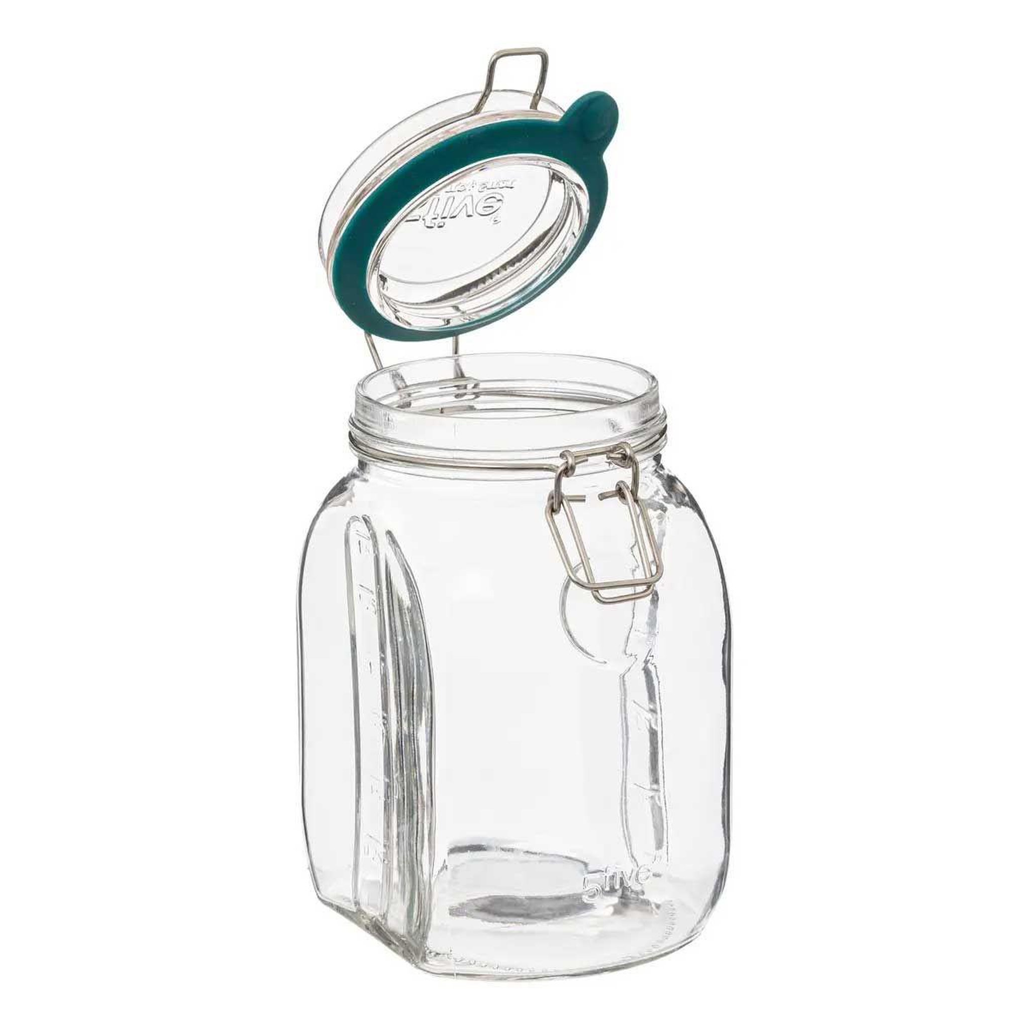 Voir la diapositive 2 : FIVE Bocal en verre gradué  jarro  1,5l transparent