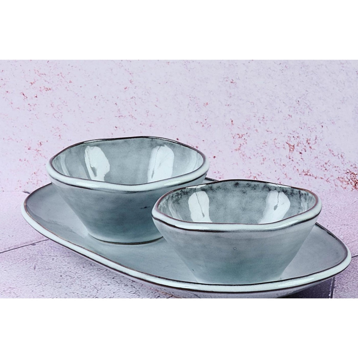 BJORN Bol CLOUD Ø10cm - 6 pièces - Gris orage