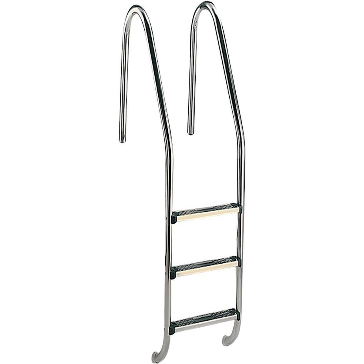 Habitat et Jardin Echelle standard pour piscine - 3 marches neutres - Inox