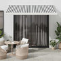 Voir la diapositive 1 : VIDAXL Auvent retractable anthracite et blanc 3,5x2,5m tissu/aluminium