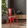 Voir la diapositive 4 : DIVERS Lot de 4 chaises vintage Liv H84 cm - Rouge