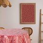 Voir la diapositive 2 : HABITABLE Nappe en toile cirée ronde Eloa - Diam. 135 cm - Rouge