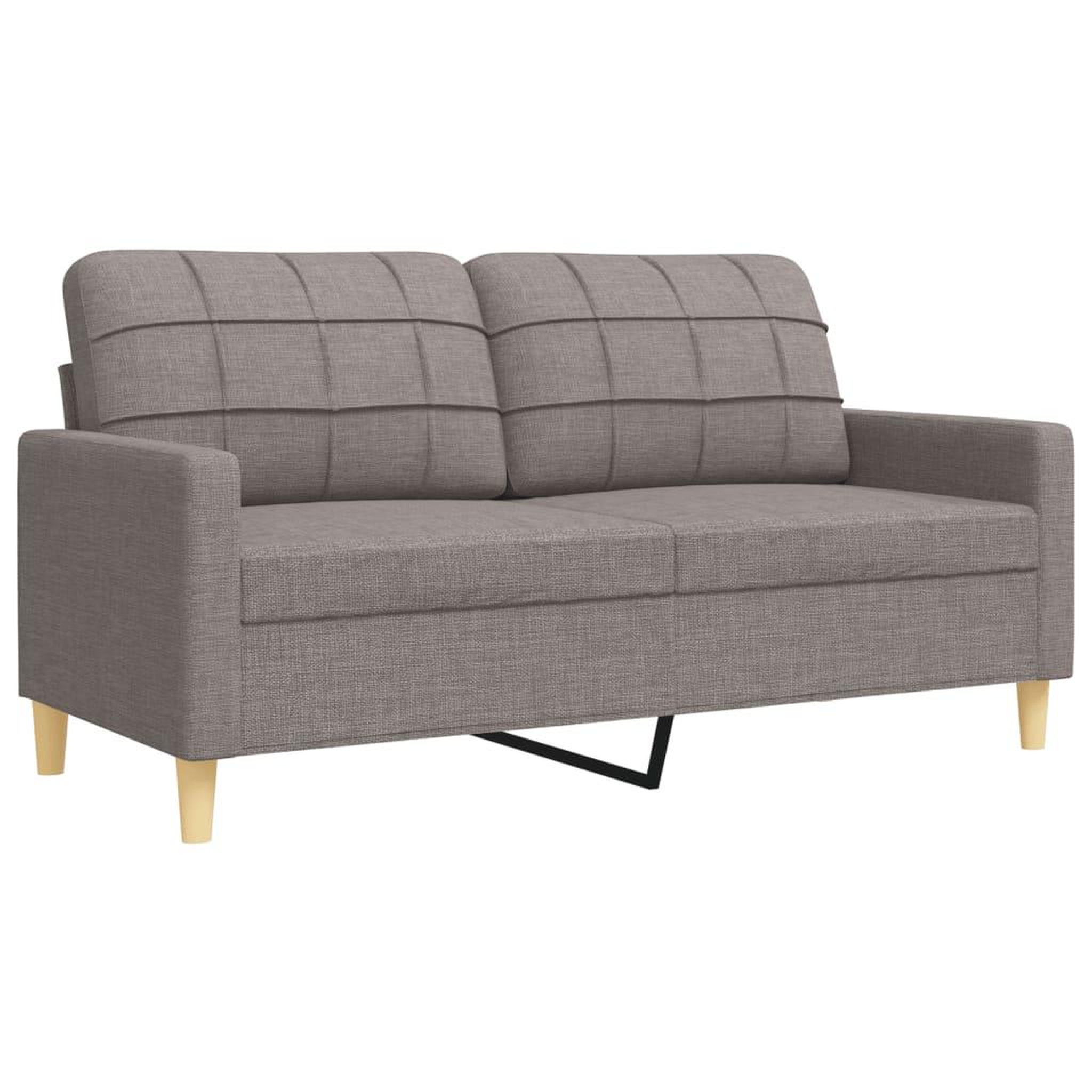Voir la diapositive 5 : VIDAXL Ensemble de canapes 3 pcs taupe tissu