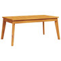 Voir la diapositive 2 : VIDAXL Table a manger de jardin 100x55x45 cm bois massif d'acacia