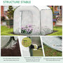 Voir la diapositive 6 : OUTSUNNY Serre pop-up - serre de jardin pop-up - porte zippée enroulable - dim. 2,08L x 2,08l x 1,95H m - sac transport inclus - PE blanc vert