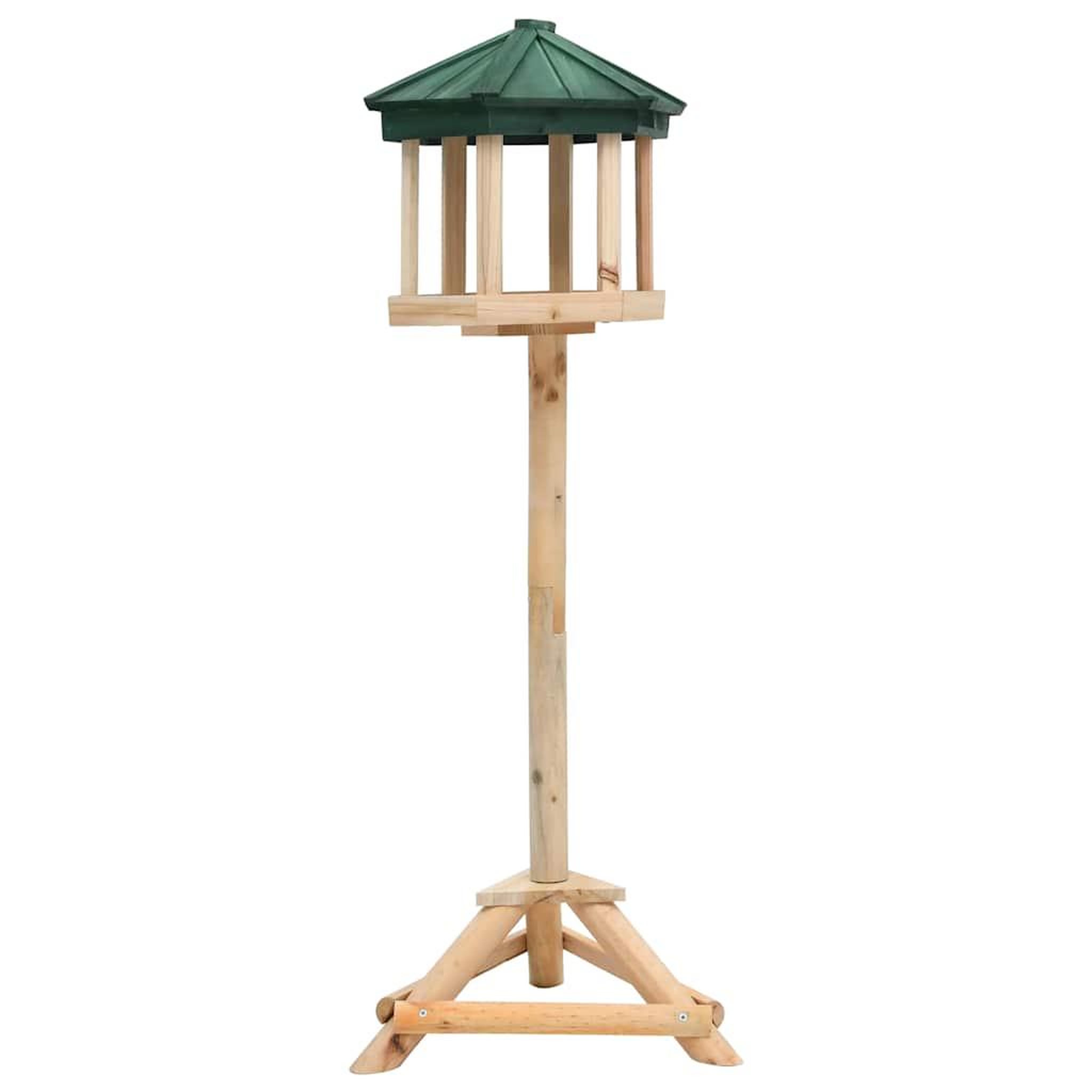 VIDAXL Mangeoire a oiseaux sur pied bois de sapin 33x110 cm