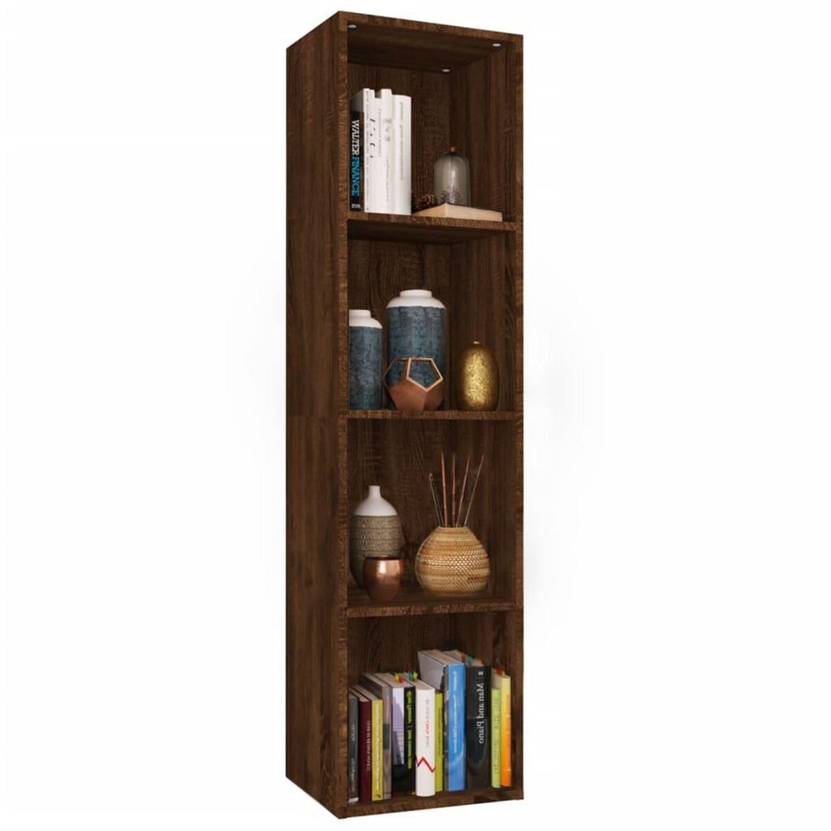 VIDAXL Bibliotheque/Meuble TV Chene marron 36x30x143 cm