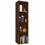 Voir la diapositive 4 : VIDAXL Bibliotheque/Meuble TV Chene marron 36x30x143 cm