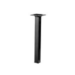 CENTRALE BRICO Pied table basse carré HETTICH fixe, H.25 cm acier époxy noir