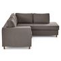 Voir la diapositive 5 : LISA DESIGN Jake - canapé déhoussable d'angle droit 5 places en tissu