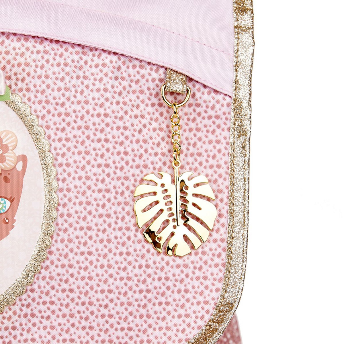 AUCHAN Sac à dos à roulettes rose Be Wild