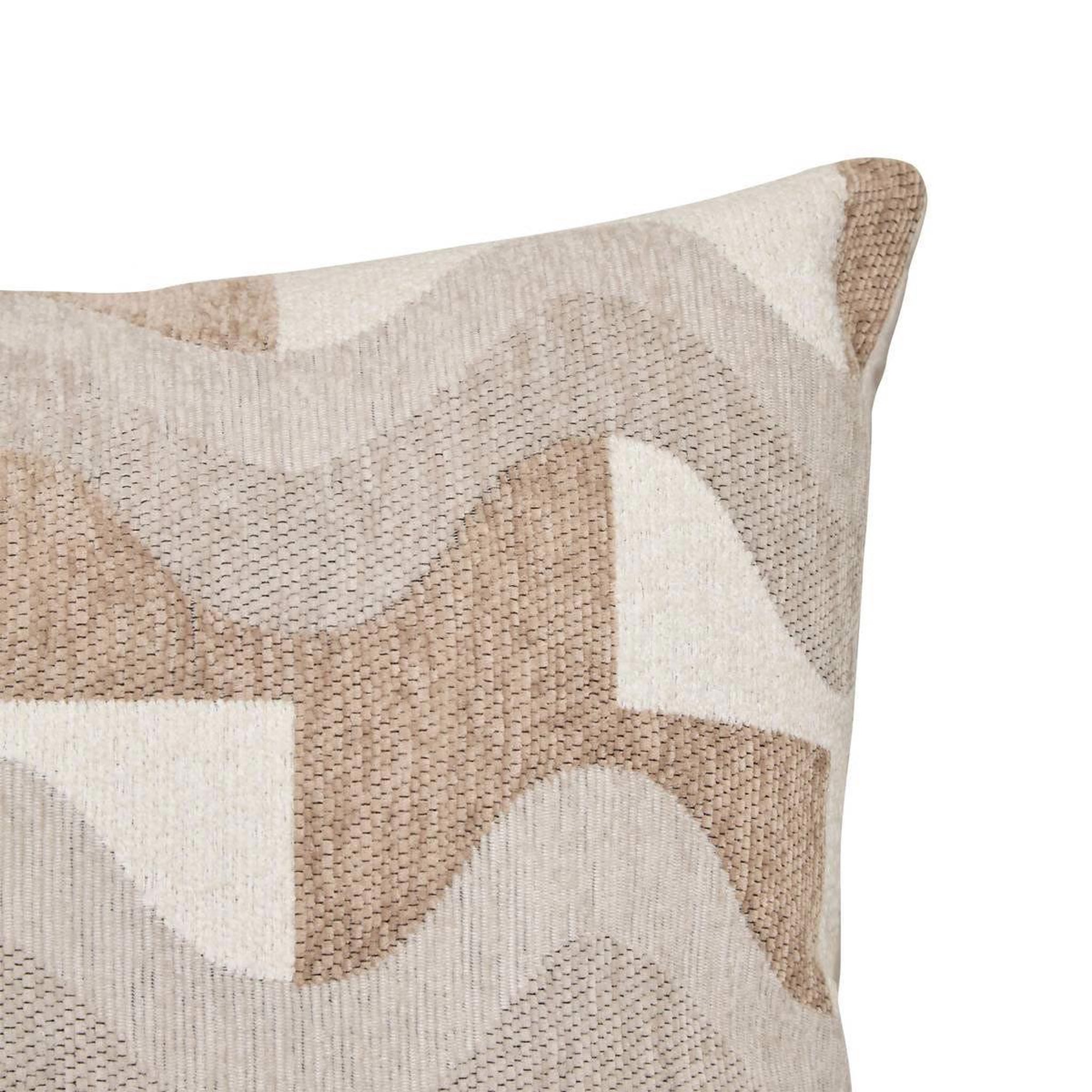 Voir la diapositive 2 : ATMOSPHERA Coussin en jacquard chenillé  floe  38x58cm beige