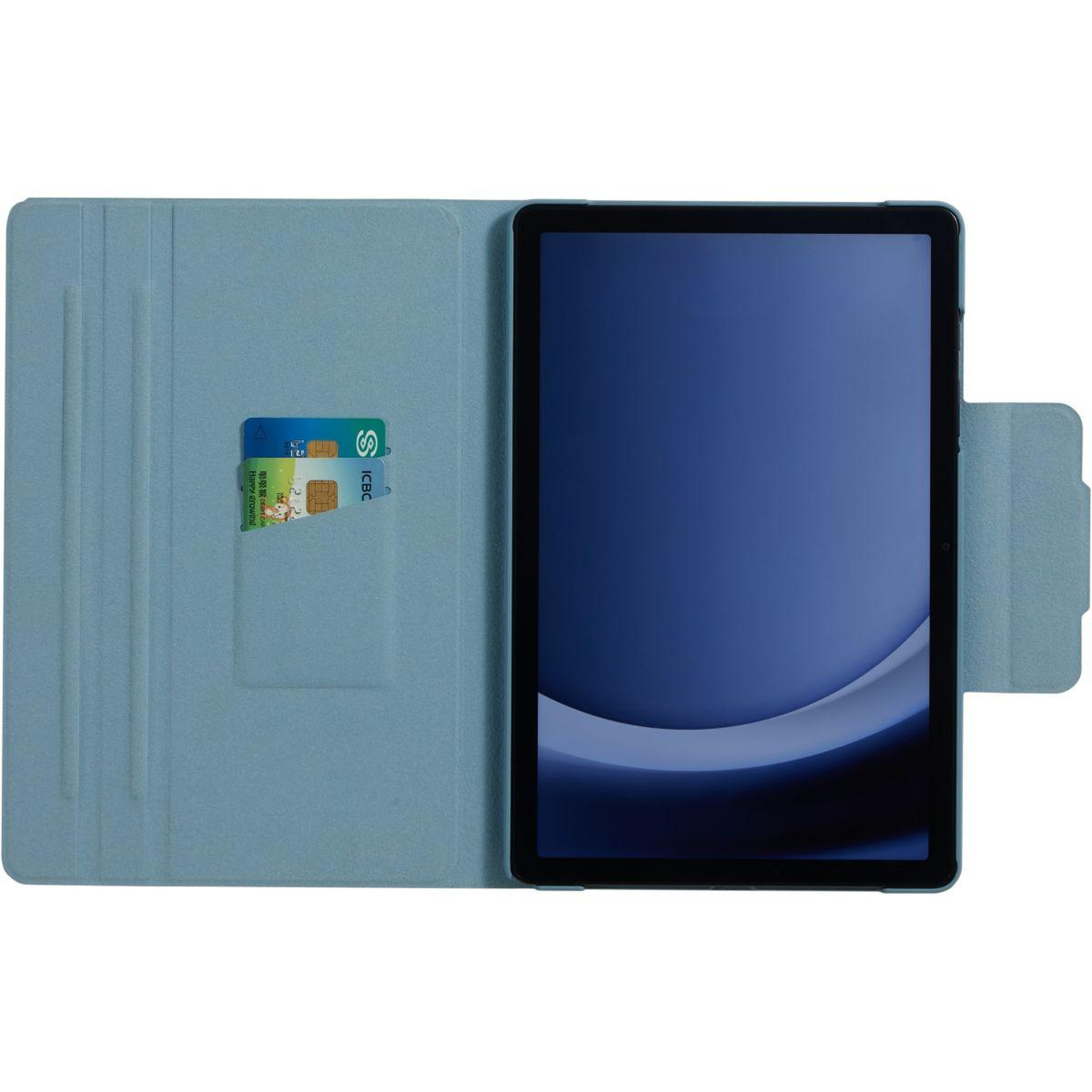 Voir la diapositive 5 : ADEQWAT Etui samsung tab a11+ rotatif bleu