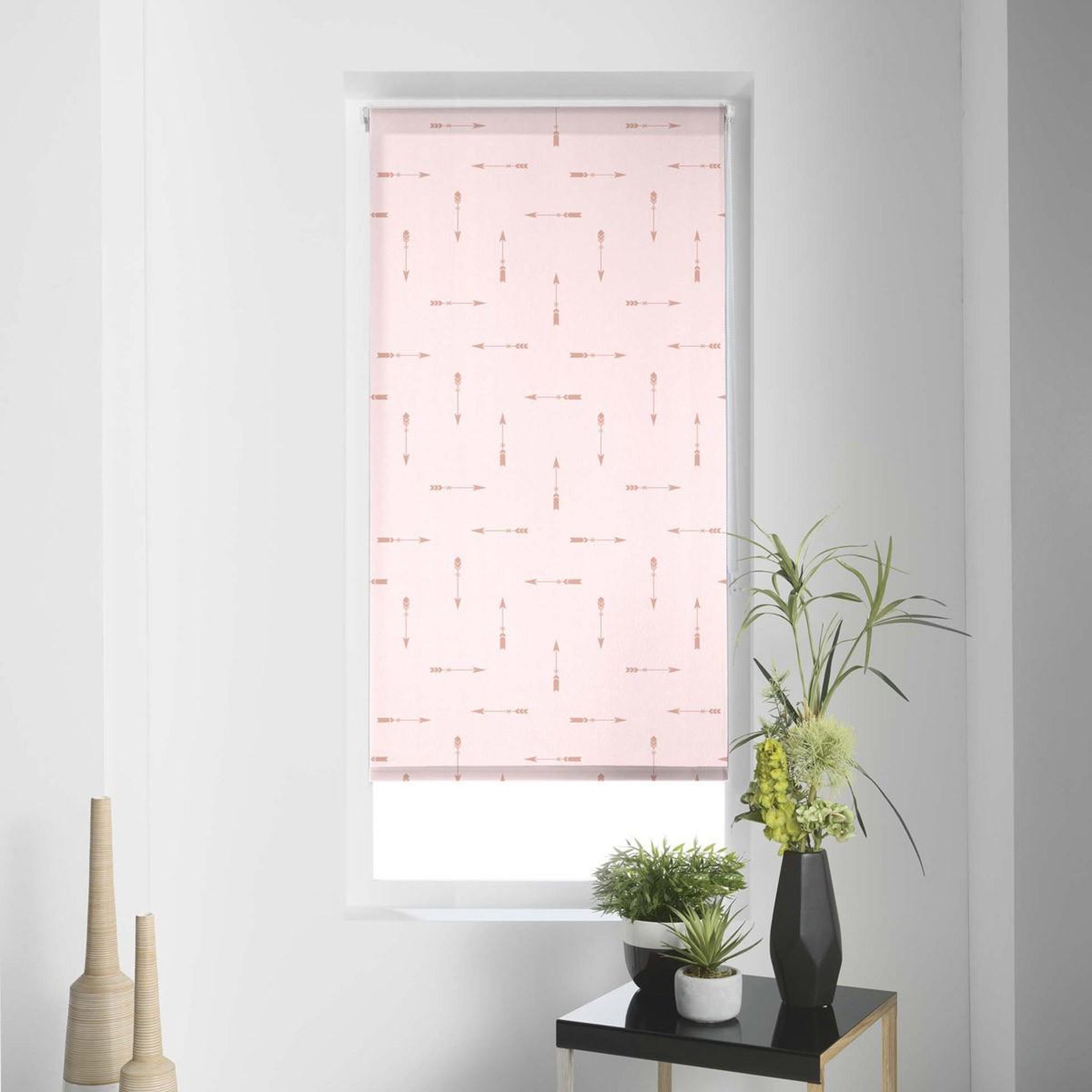 Douceur d'Intérieur Store enrouleur tamisant  flechaline  60x180cm rose