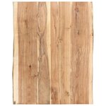 VIDAXL Dessus de table Bois d'acacia massif 80x(50-60)x3,8 cm