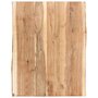 Voir la diapositive 1 : VIDAXL Dessus de table Bois d'acacia massif 80x(50-60)x3,8 cm