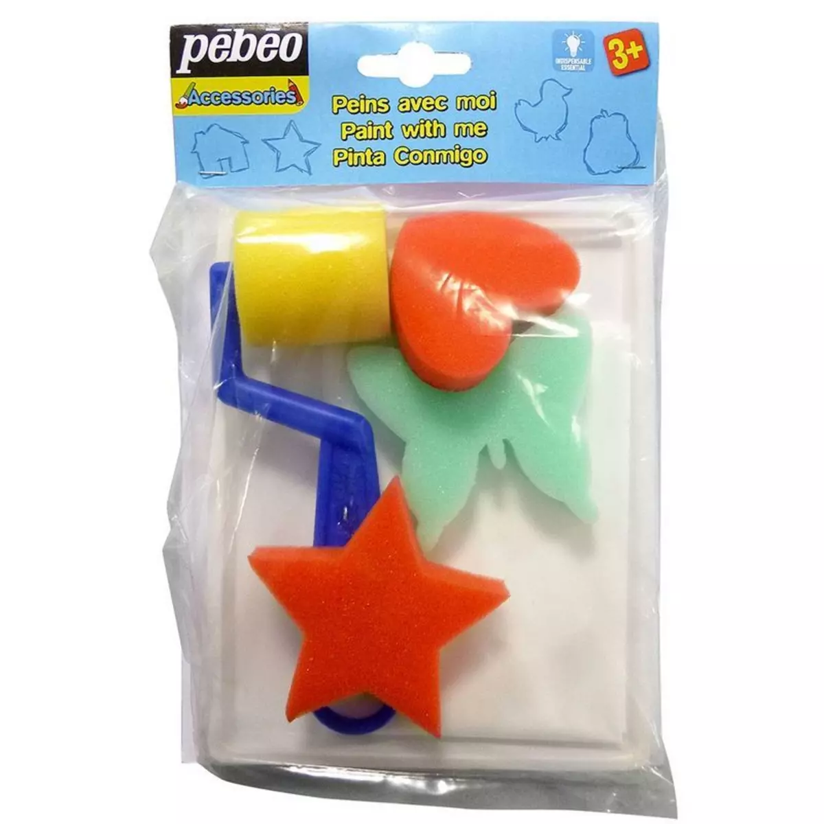 Pebeo Set d'accessoires de peinture assortis pour enfants