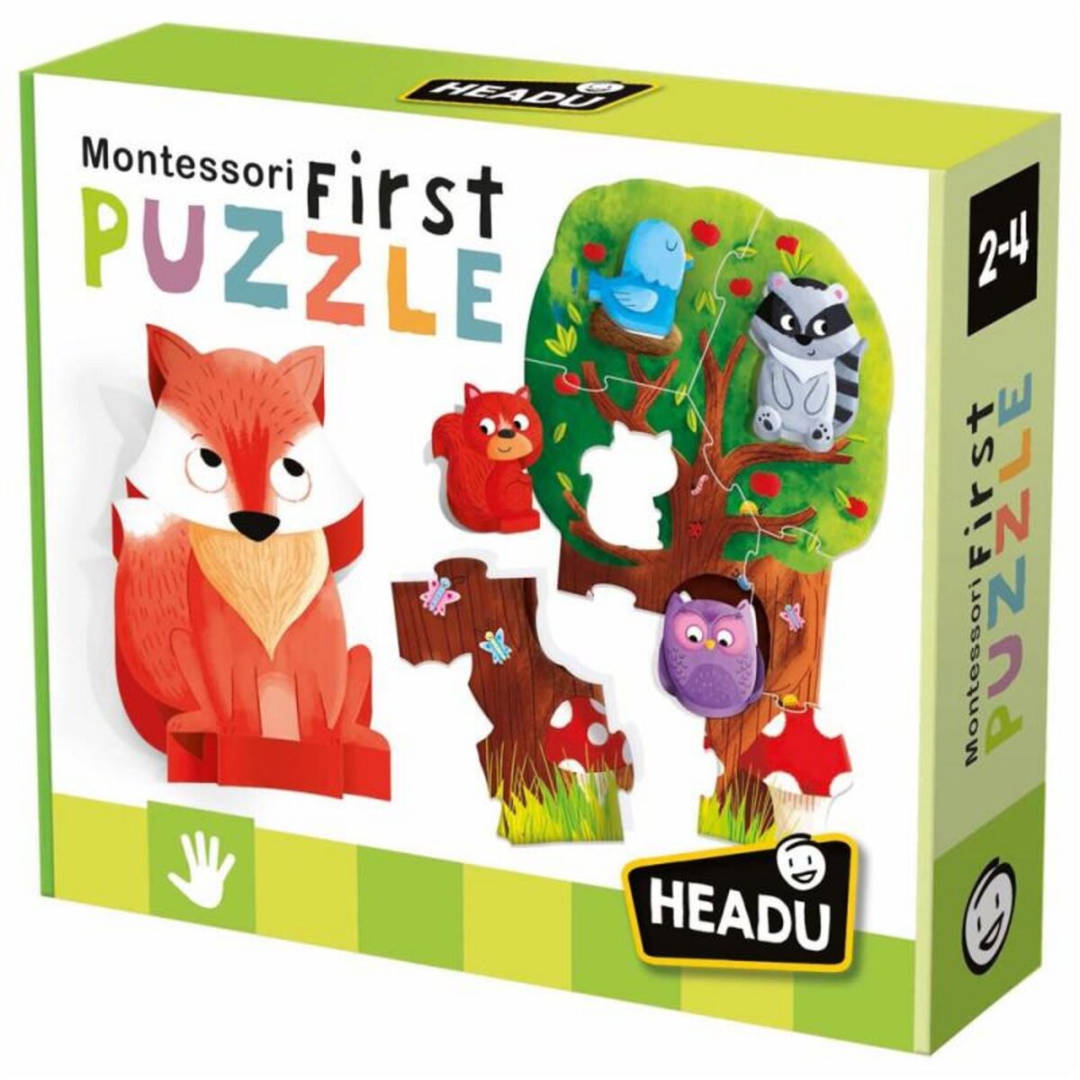 HEADU Jeu découverte Headu Mon Premier Puzzle Montessori La Forêt