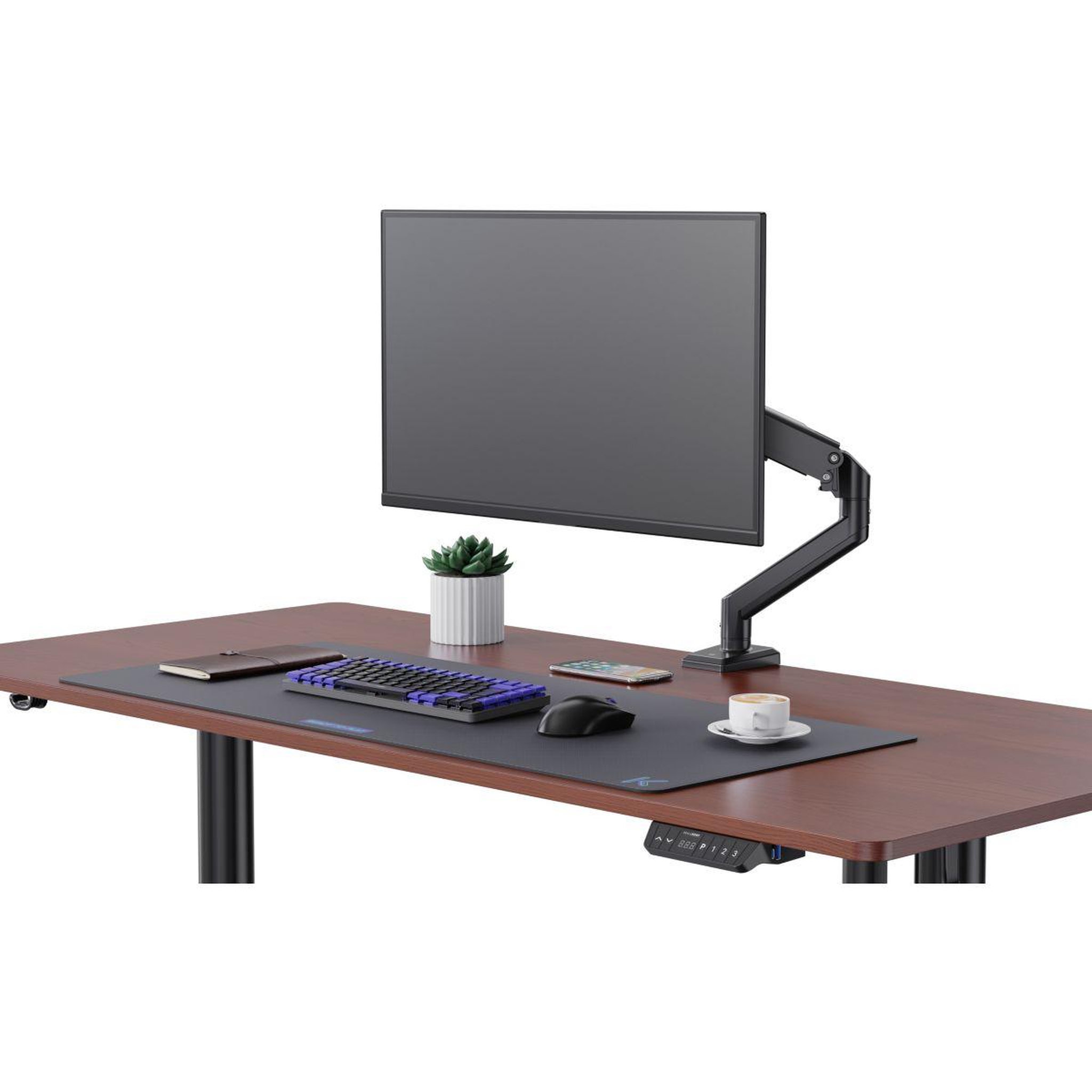 Voir la diapositive 5 : ESSENTIEL B Support écran pc moniteur articulé de 15'' à 35''