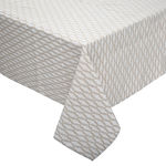 ATMOSPHERA Nappe rectangulaire Chambray Kadi. Coloris disponibles : Gris, Beige