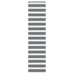 VIDAXL Store zebre gris fonce largeur du tissu 60,9 cm polyester