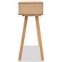 Voir la diapositive 4 : VIDAXL Table console Bois de pin massif 80 x 30 x 72 cm Marron