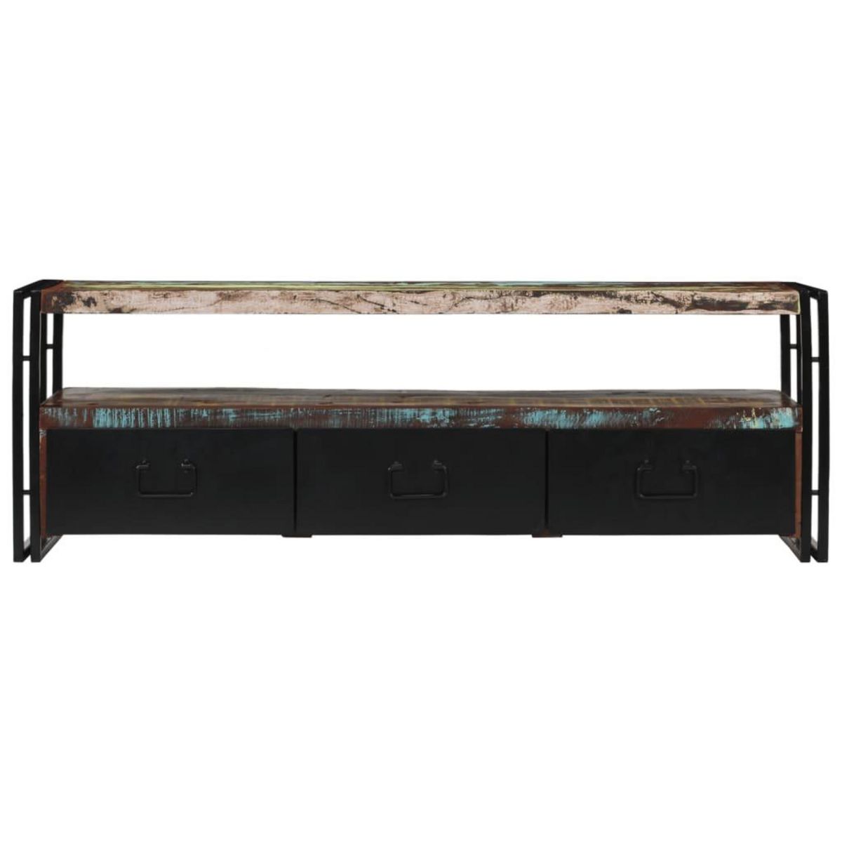 VIDAXL Meuble TV Bois de recuperation massif 120 x 30 x 40 cm