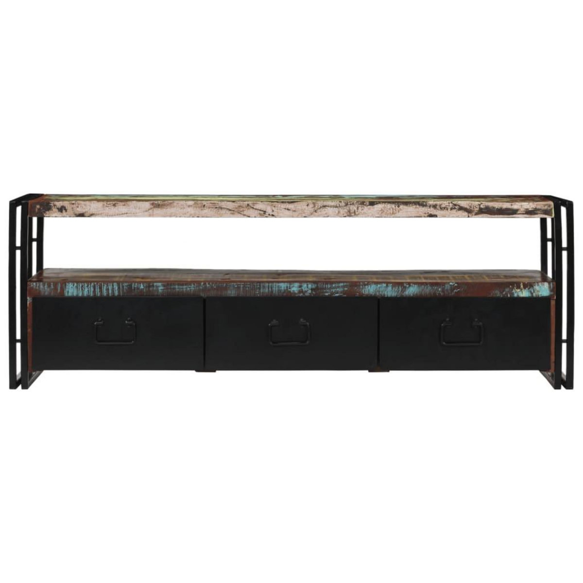 VIDAXL Meuble TV Bois de recuperation massif 120 x 30 x 40 cm