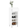 Voir la diapositive 4 : VIDAXL Armoire à chaussures Blanc brillant 40x36x105cm Bois ingénierie