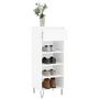 Voir la diapositive 4 : VIDAXL Armoire à chaussures Blanc brillant 40x36x105cm Bois ingénierie