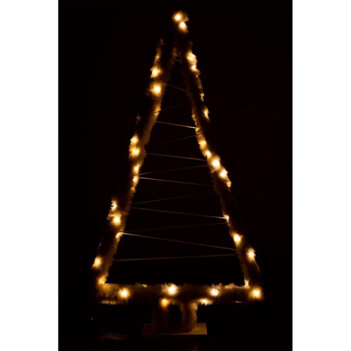 Paris Prix Sapin de Noël Led  Imitation Fourrure  70cm Blanc