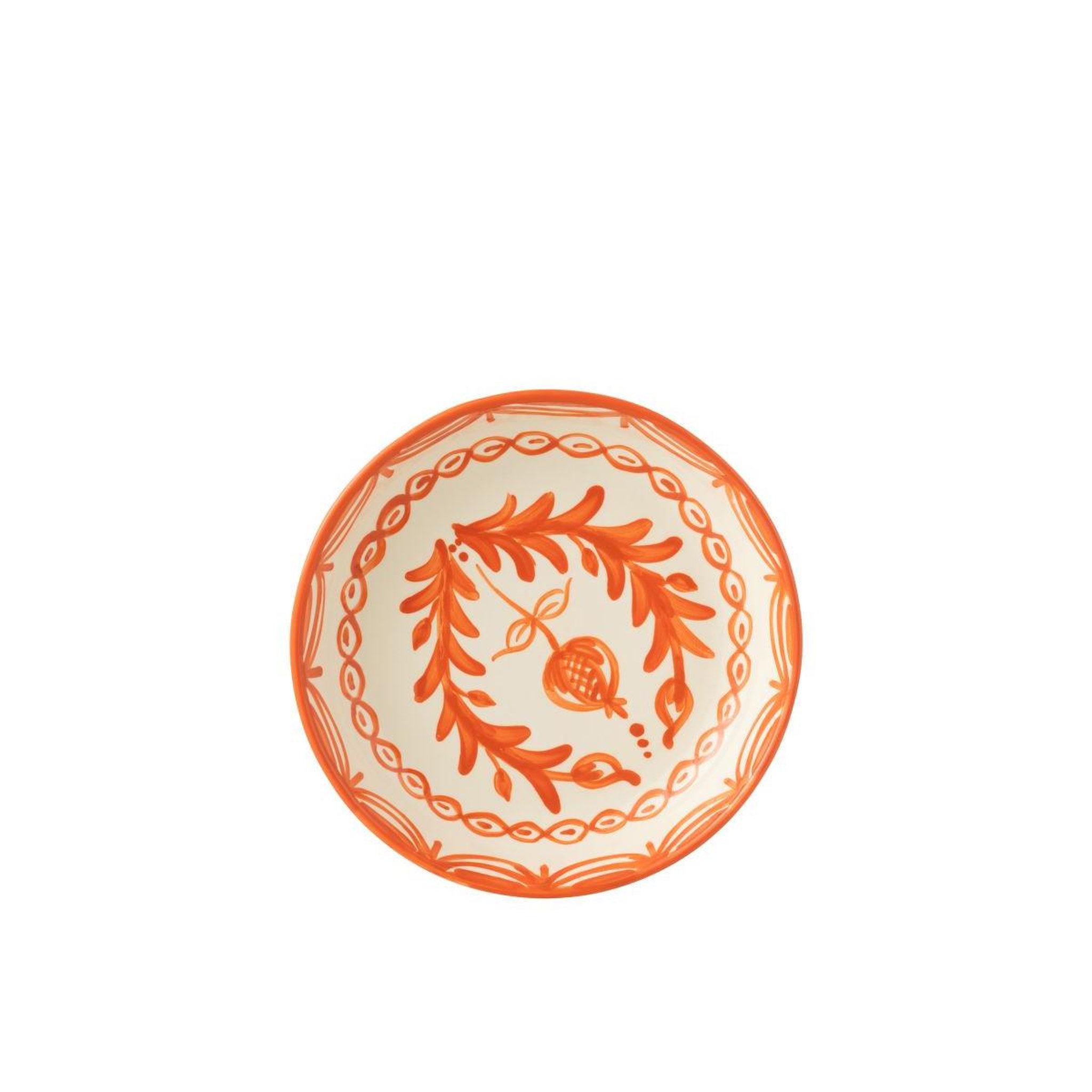 Voir la diapositive 2 : J-LINE Coupelle basse en céramique  granada  25cm orange
