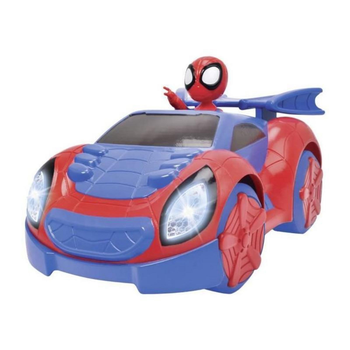 SIMBA.DICKIE.GROUP Spidey - Voiture radiocommandée - 27cm - Fonction turbo - Batterie rechargeable par cable USB