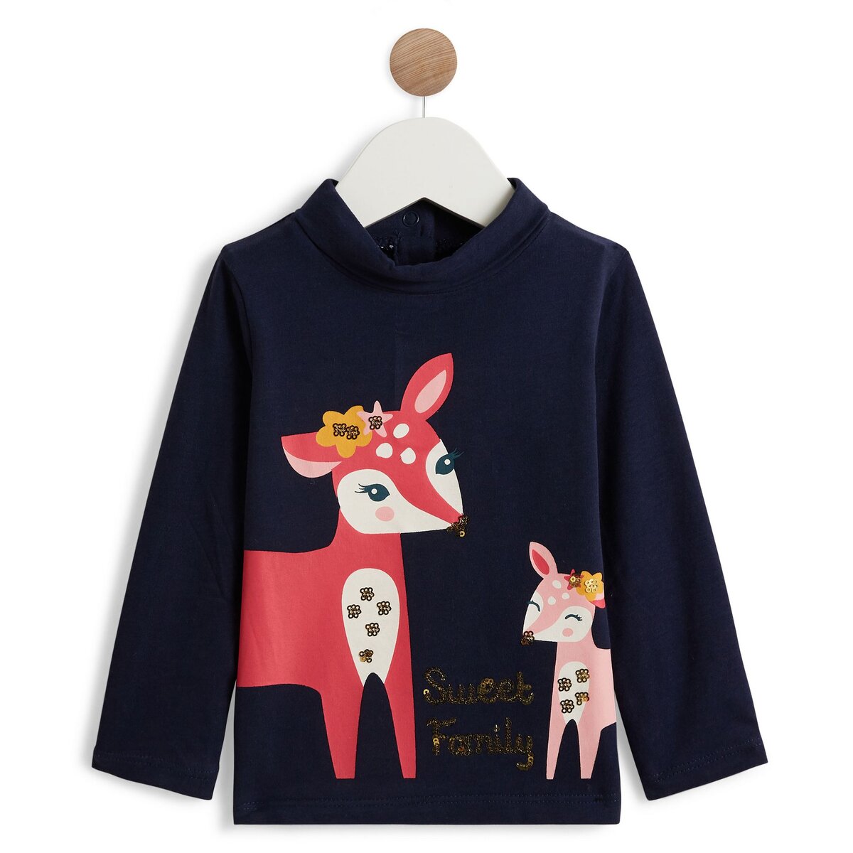 IN EXTENSO Sous pull bébé fille