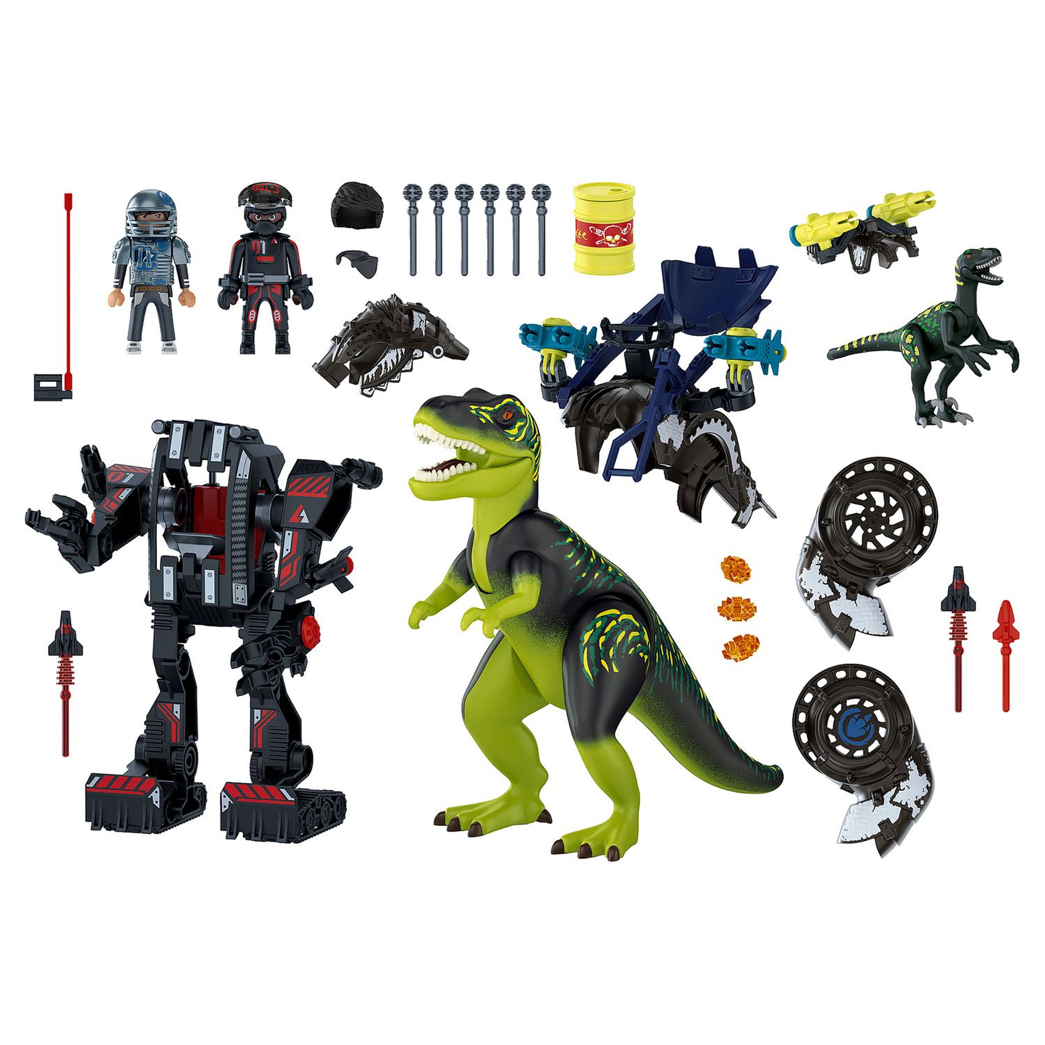 Voir la diapositive 2 : PLAYMOBIL 70624 - Dino Rise Tyrannosaure et  robot géant
