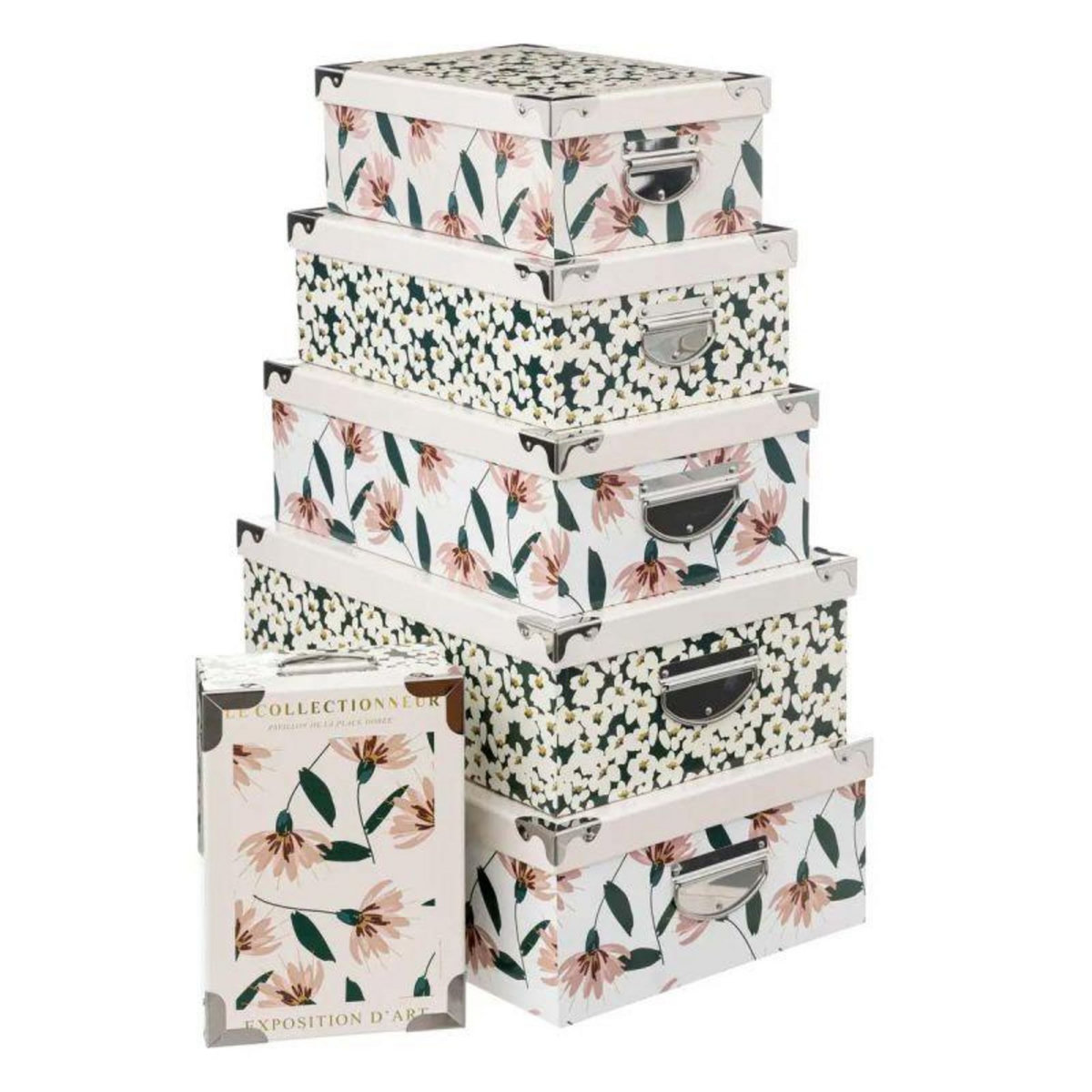  Lot de 6 Boîtes  Le Collectionneur  48cm Multicolore