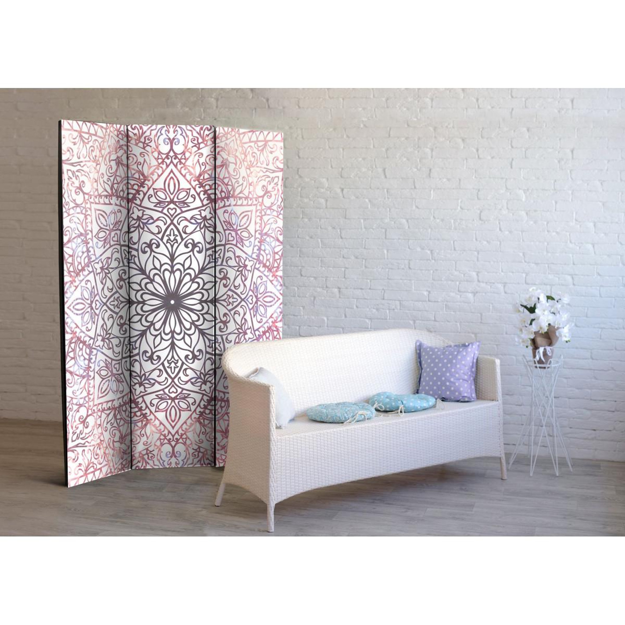 Voir la diapositive 2 : Paris Prix Paravent 3 volets  ethnic perfection  135x172cm